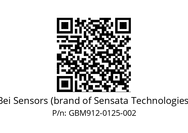  GBM9_12//5G59//00125//G6A// Bei Sensors (brand of Sensata Technologies) GBM912-0125-002