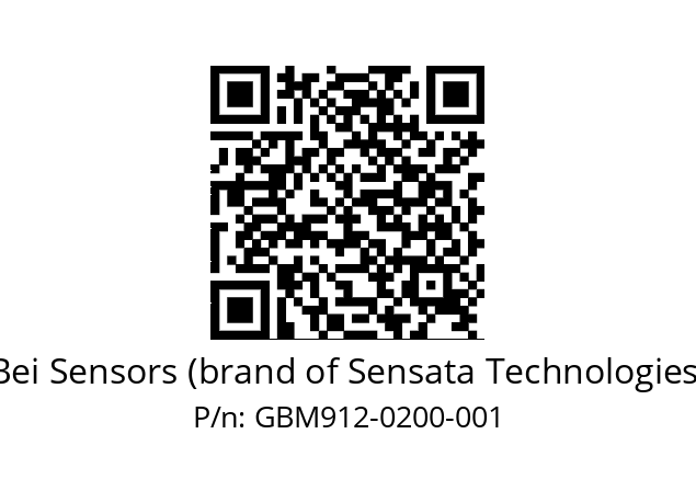  GBM9_12//5G59//00200//G6R// Bei Sensors (brand of Sensata Technologies) GBM912-0200-001