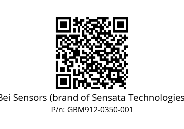  GBM9_12//5GT7//00350//G6R// Bei Sensors (brand of Sensata Technologies) GBM912-0350-001