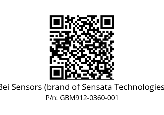  GBM9_12//5G59//00360//G6R// Bei Sensors (brand of Sensata Technologies) GBM912-0360-001