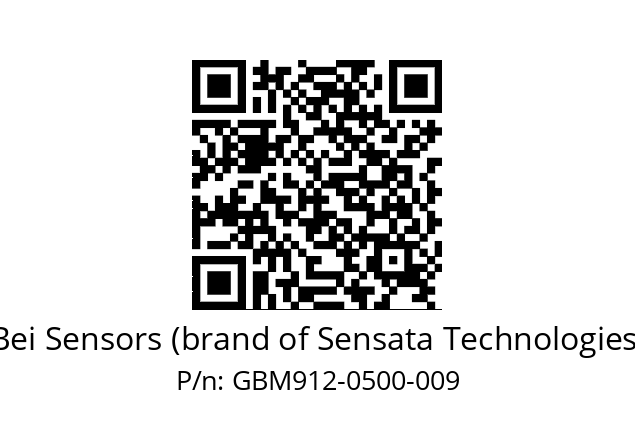  GBM9_12//5G5A//00500//G3R050// Bei Sensors (brand of Sensata Technologies) GBM912-0500-009