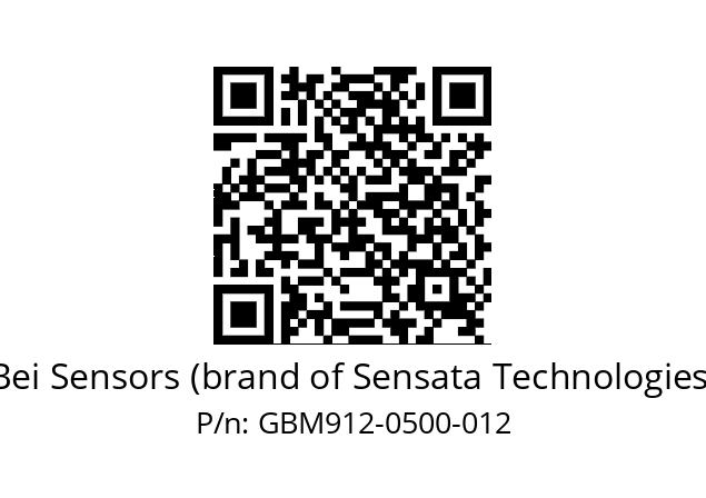  GBM9_12//5G57//00500//G6R// Bei Sensors (brand of Sensata Technologies) GBM912-0500-012