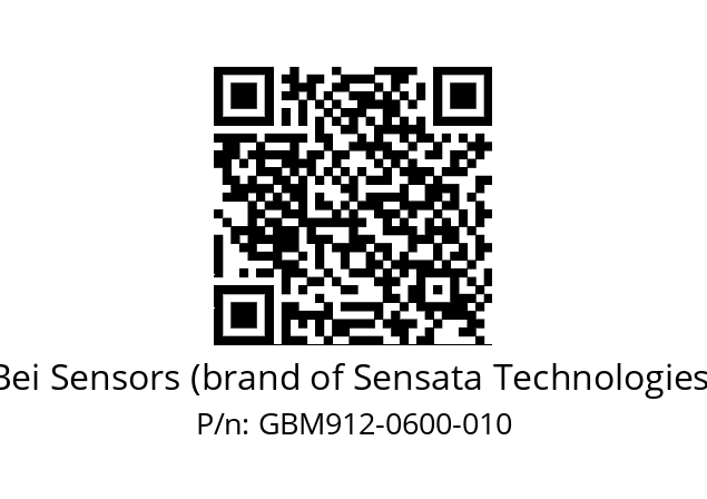  GBM9_12//5G5A//00600//G3R020// Bei Sensors (brand of Sensata Technologies) GBM912-0600-010