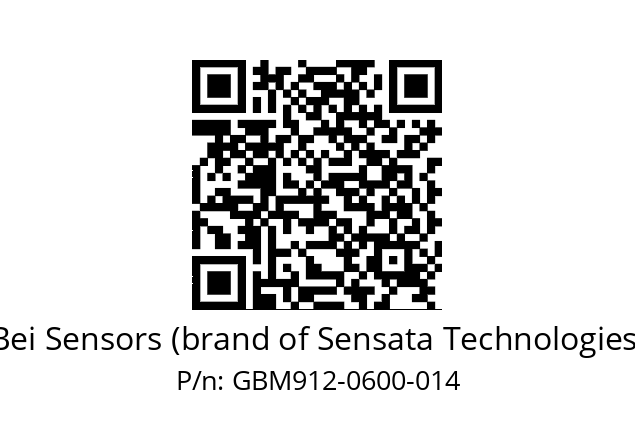  GBM9_12//5G55//00600//G3A020// Bei Sensors (brand of Sensata Technologies) GBM912-0600-014