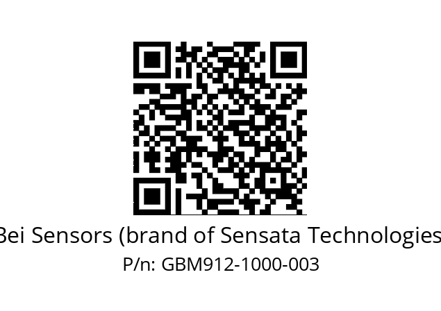   Bei Sensors (brand of Sensata Technologies) GBM912-1000-003