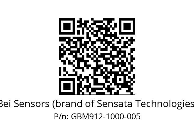  GBM9_12//5G59//01000//GBR// Bei Sensors (brand of Sensata Technologies) GBM912-1000-005