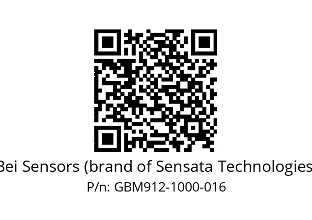  GBM9_12//5G59//01000//G3R020// Bei Sensors (brand of Sensata Technologies) GBM912-1000-016