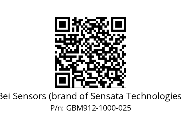  GBM9_12//2G2A//01000//G3A050// Bei Sensors (brand of Sensata Technologies) GBM912-1000-025