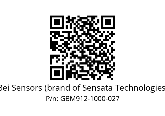  GBM9_12//5GT9//01000//G3A020// Bei Sensors (brand of Sensata Technologies) GBM912-1000-027