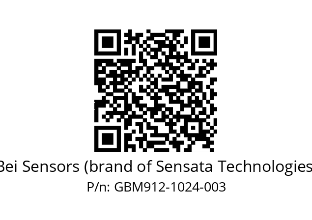  GBM9_12//3G37//01024//G6R// Bei Sensors (brand of Sensata Technologies) GBM912-1024-003