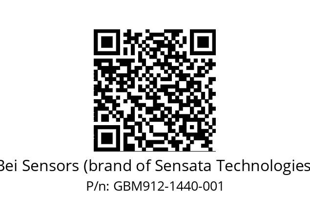  GBM9_12//5G5A//01440//G6R// Bei Sensors (brand of Sensata Technologies) GBM912-1440-001