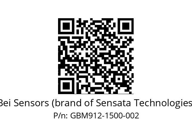  GBM9_12//5G57//01500//G6R// Bei Sensors (brand of Sensata Technologies) GBM912-1500-002