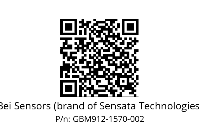  GBM9_12//5G57//01570//G3R020// Bei Sensors (brand of Sensata Technologies) GBM912-1570-002