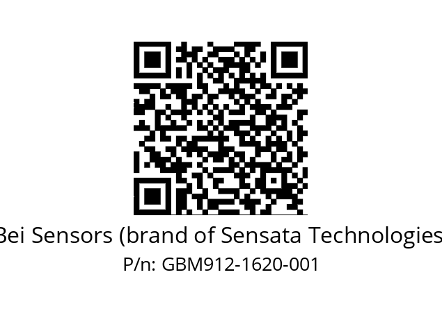  GBM9_12//5G59//01620//G6R// Bei Sensors (brand of Sensata Technologies) GBM912-1620-001