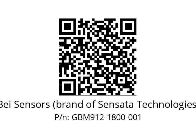  GBM9_12//5G59//01800//G6R// Bei Sensors (brand of Sensata Technologies) GBM912-1800-001