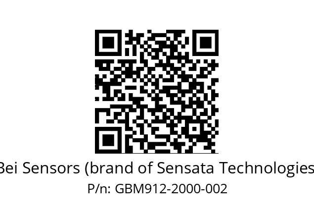  GBM9_12//2G2N//02000//G6R// Bei Sensors (brand of Sensata Technologies) GBM912-2000-002