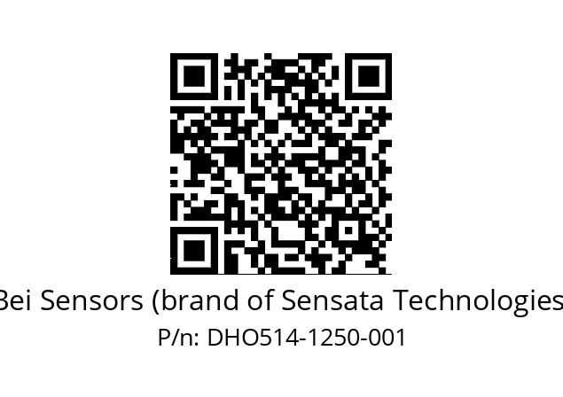  DHO5_14//2G29//01250//G3R020// Bei Sensors (brand of Sensata Technologies) DHO514-1250-001