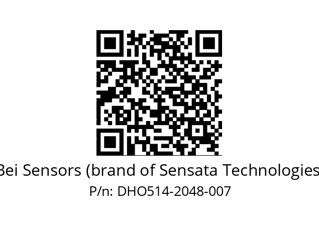  DHO5_14//2G29//02048//G6R//--DD-- Bei Sensors (brand of Sensata Technologies) DHO514-2048-007