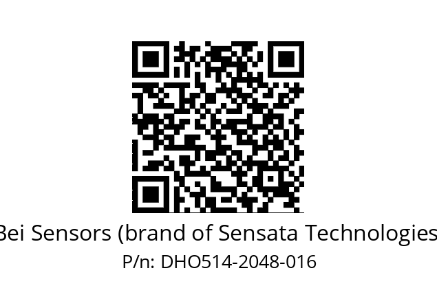  DHO5_14//2G29//02048//G3R020//--DD-- Bei Sensors (brand of Sensata Technologies) DHO514-2048-016