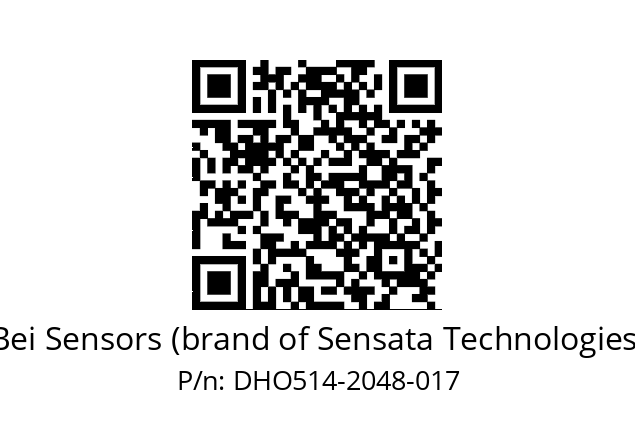  DHO5_14//RG58//02048//G3R020//--DD-- Bei Sensors (brand of Sensata Technologies) DHO514-2048-017