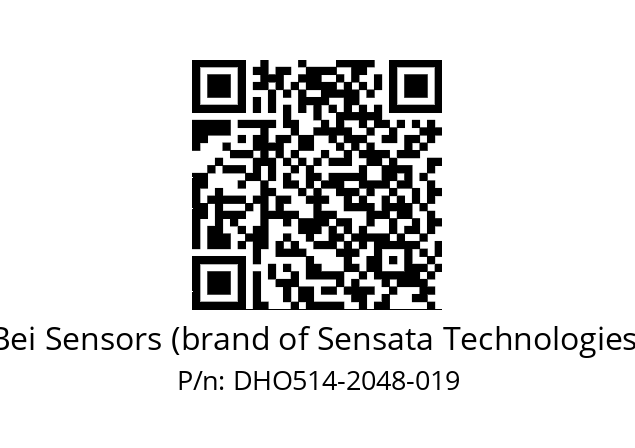  DHO5_14//RG29//02048//G6R//--DD-- Bei Sensors (brand of Sensata Technologies) DHO514-2048-019