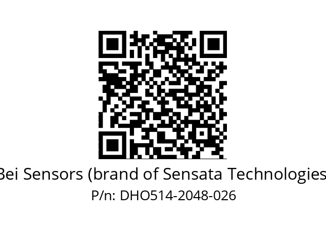  DHO5_14//RG59//02048//GMR//--DD-- Bei Sensors (brand of Sensata Technologies) DHO514-2048-026