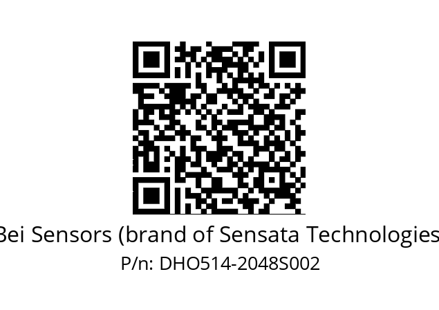  DHO5S14//RG59//02048//G3R020/06/--DS-- Bei Sensors (brand of Sensata Technologies) DHO514-2048S002