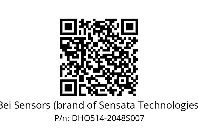  DHO5S14/OM/RG59//02048//G6R//--DK-- Bei Sensors (brand of Sensata Technologies) DHO514-2048S007