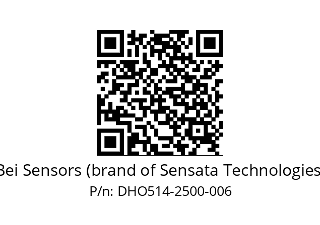  DHO5_14//RG59//02500//G3R010// Bei Sensors (brand of Sensata Technologies) DHO514-2500-006