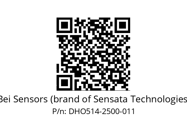  DHO5_14//RG29//02500//G8R//--DD-- Bei Sensors (brand of Sensata Technologies) DHO514-2500-011