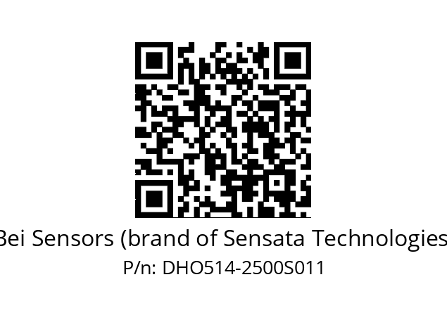  DHO5S14//RG58//02500//G6R/0E/--DD-- Bei Sensors (brand of Sensata Technologies) DHO514-2500S011