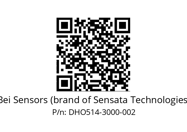  DHO5_14//RP29//03000//G6R// Bei Sensors (brand of Sensata Technologies) DHO514-3000-002