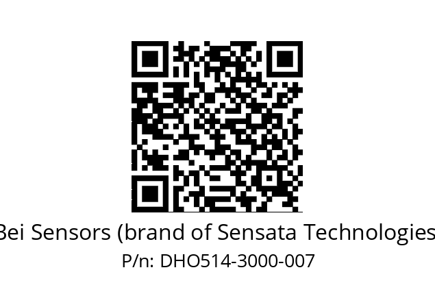  DHO5_14//RP29//03000//G6R//--DD-- Bei Sensors (brand of Sensata Technologies) DHO514-3000-007