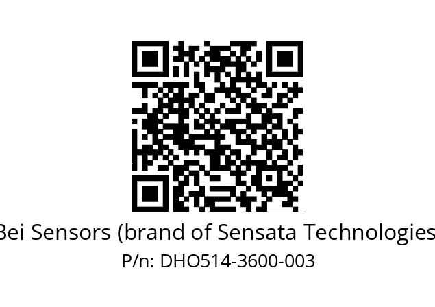  DHO5_14//RP29//03600//G3R020// Bei Sensors (brand of Sensata Technologies) DHO514-3600-003