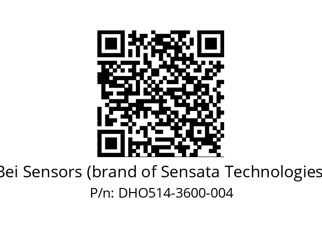  DHO5_14//RP29//03600//G8R// Bei Sensors (brand of Sensata Technologies) DHO514-3600-004