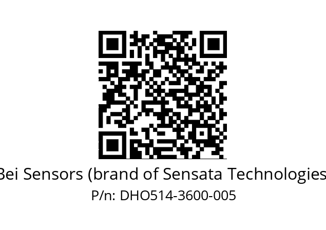  DHO5_14//2G29//03600//G3R020// Bei Sensors (brand of Sensata Technologies) DHO514-3600-005