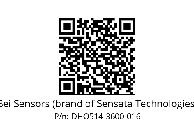  DHO5_14//RP29//03600//G3R020//--DD-- Bei Sensors (brand of Sensata Technologies) DHO514-3600-016