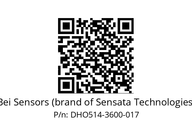  DHO5_14//RG59//03600//G3R020//--DD-- Bei Sensors (brand of Sensata Technologies) DHO514-3600-017