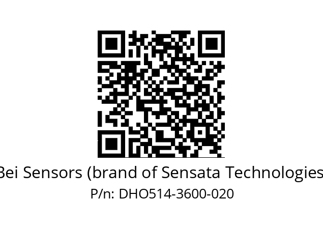  DHO5_14//RG59//03600//G3R030//--DD-- Bei Sensors (brand of Sensata Technologies) DHO514-3600-020