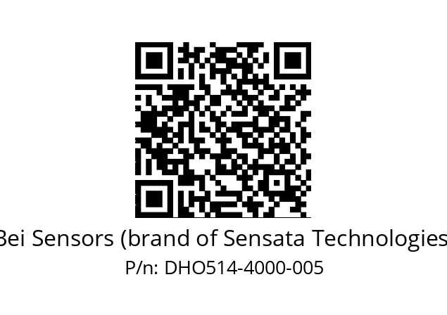  DHO5_14//RG29//04000//G3R030//--DD-- Bei Sensors (brand of Sensata Technologies) DHO514-4000-005