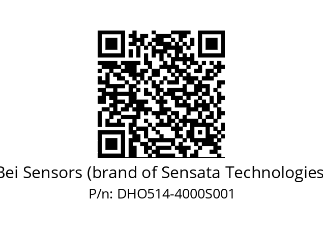  DHO5S14//2G29//04000//G3R020/0E/--DD-- Bei Sensors (brand of Sensata Technologies) DHO514-4000S001