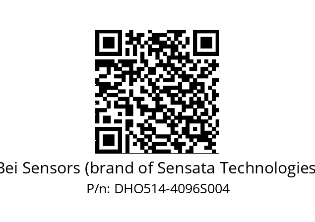  DHO5S14//2G28//04096//G6R/0E/--DS-- Bei Sensors (brand of Sensata Technologies) DHO514-4096S004