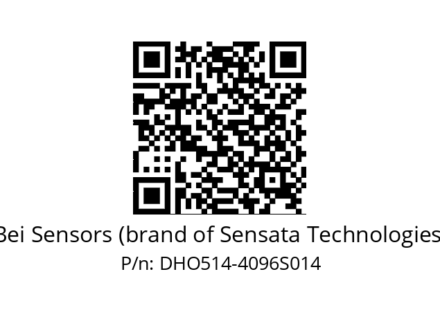  DHO5S14/OM/RG29//04096//G6R// Bei Sensors (brand of Sensata Technologies) DHO514-4096S014