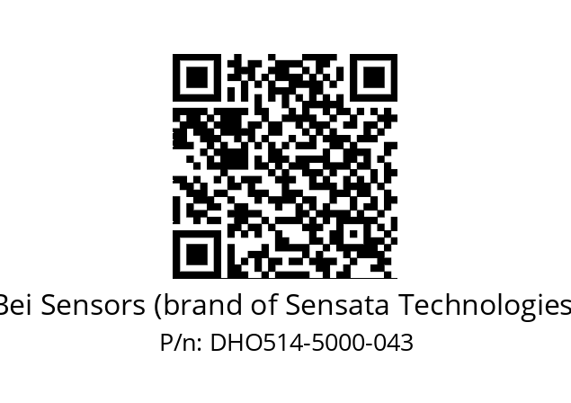  DHO5_14//RP29//05000//G9R//--DD-- Bei Sensors (brand of Sensata Technologies) DHO514-5000-043