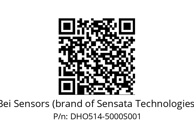  DHO5S14//2G28//05000//G6R/0E/--DS-- Bei Sensors (brand of Sensata Technologies) DHO514-5000S001