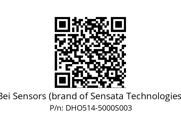  DHO5S14//RG54//05000//G2R/0E/--DD-- Bei Sensors (brand of Sensata Technologies) DHO514-5000S003