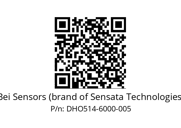  DHO5_14//RG29//06000//G6R// Bei Sensors (brand of Sensata Technologies) DHO514-6000-005