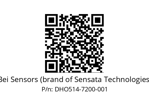  DHO5_14//RG59//07200//GPR060//--DD-- Bei Sensors (brand of Sensata Technologies) DHO514-7200-001