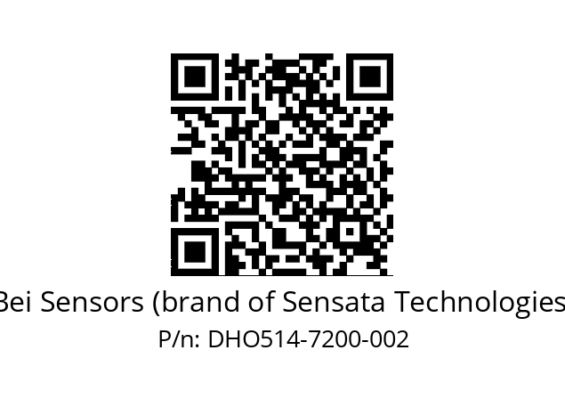  DHO5_14//2G29//07200//G3R020// Bei Sensors (brand of Sensata Technologies) DHO514-7200-002