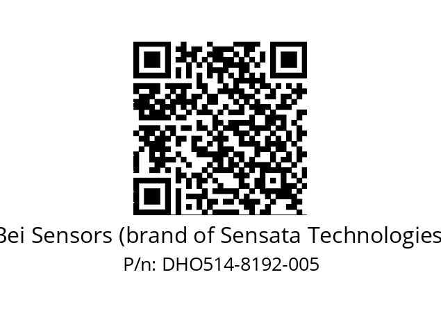  DHO5_14//2G29//08192//G6R//--DD-- Bei Sensors (brand of Sensata Technologies) DHO514-8192-005